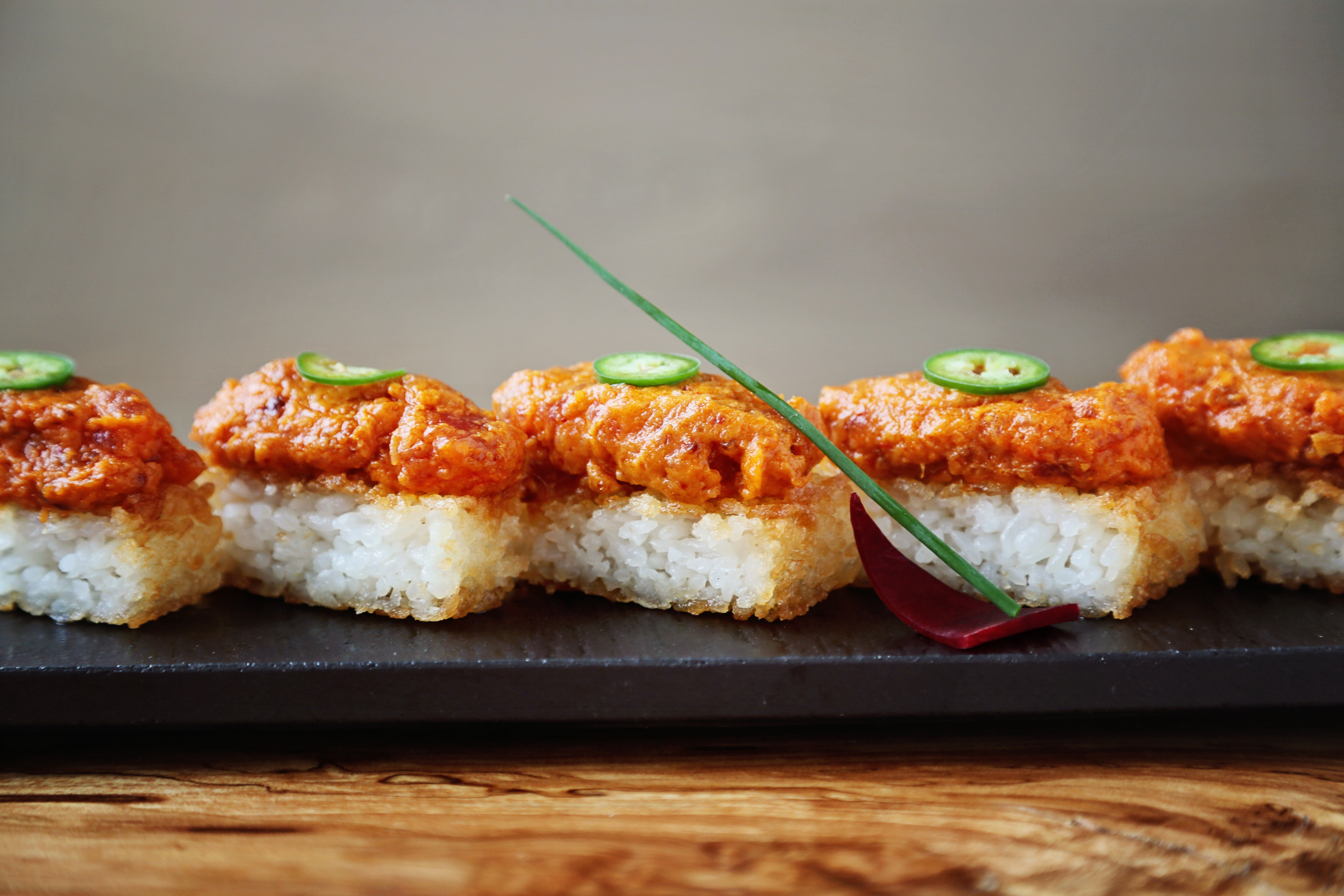 Umi spicy tuna on crispy rice