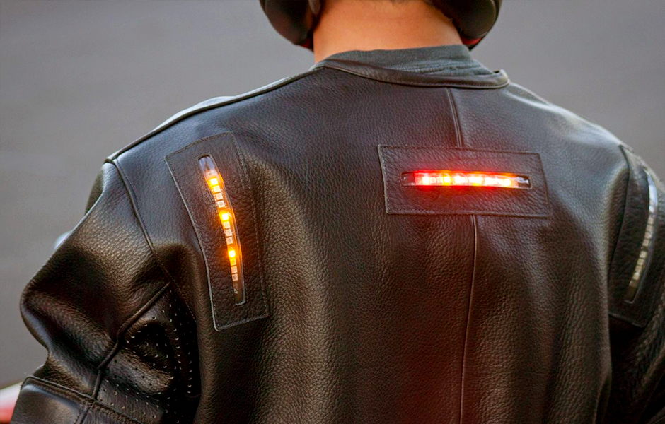 Led clearance motorcycle jacket