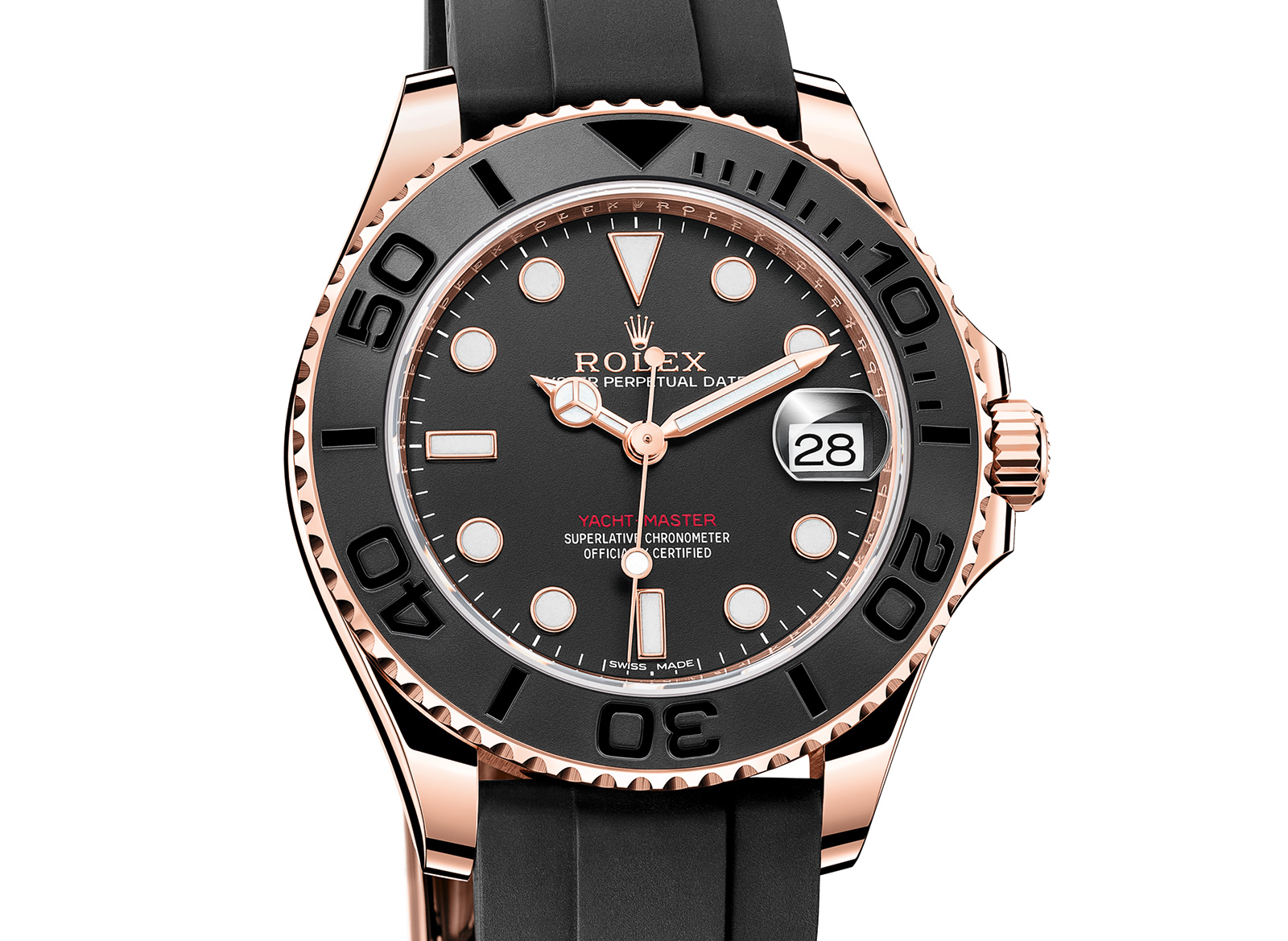 Rolex Yacht-Master Everose 116655 Oysterflex rubber 1