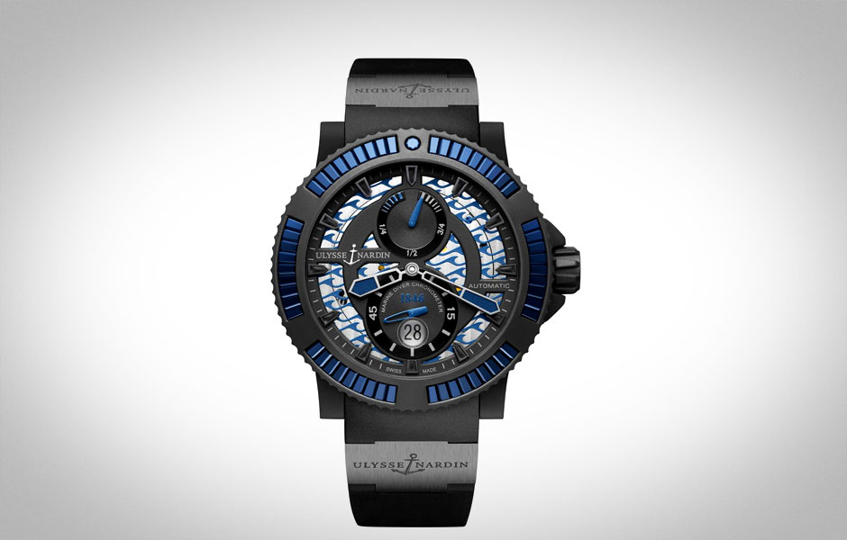 The Manual Wind Ulysse Nardin Makes a Colorful Black Sea Diver