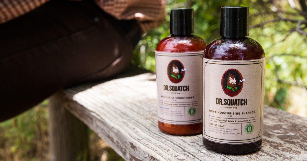Dr. Squatch Cypress Coast Shampoo for Men - Keep Hair Looking Full