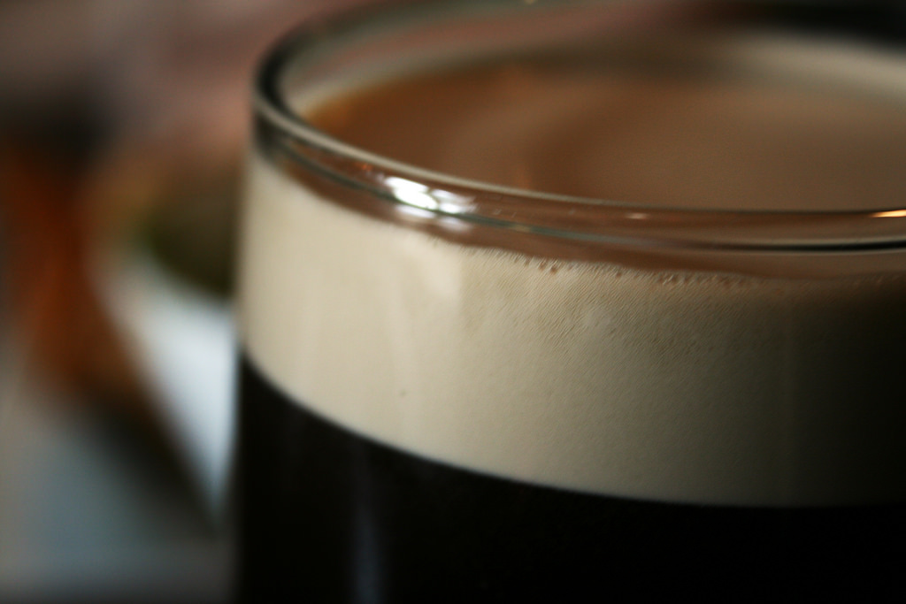 A close up of a stout.