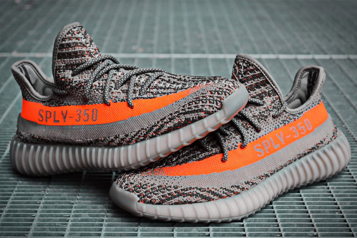 A pair of Yeezys