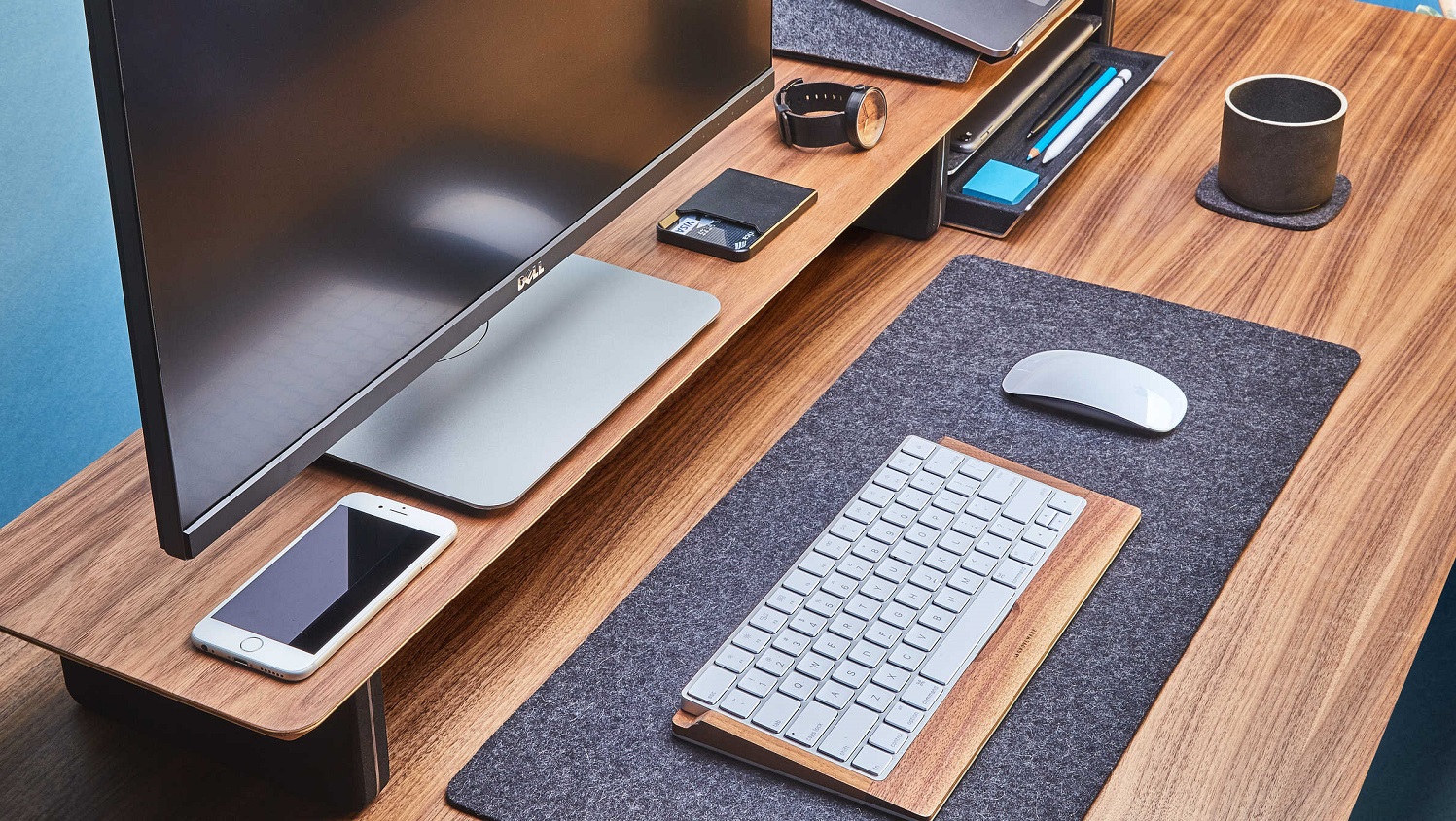 Grovemade Desk Shelf System is the Handsomest Way to Declutter