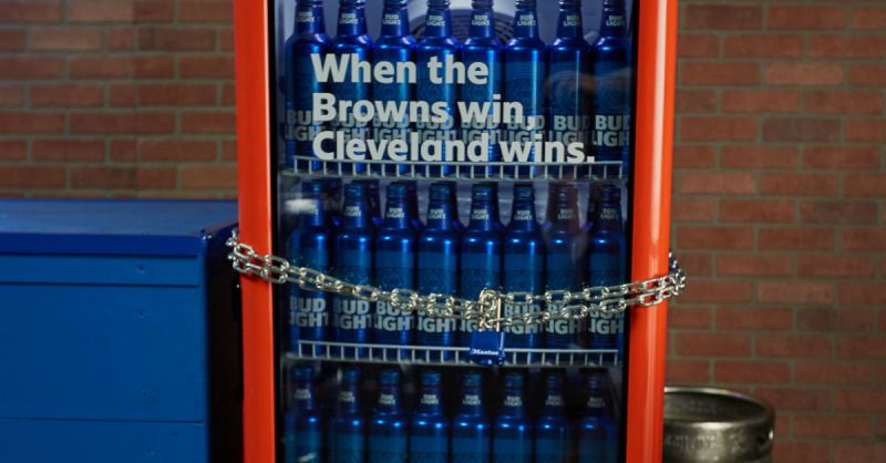 The Cleveland Browns Finally Win a Game: Fans Rewarded with Free Bud Light  Vending Machines - The Manual