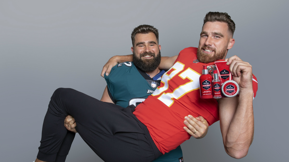 Old Spice Launches Beard Care Line with NFL Bros Travis & Jason Kelce