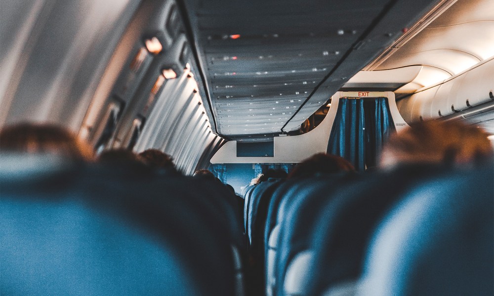 Inside of a plane