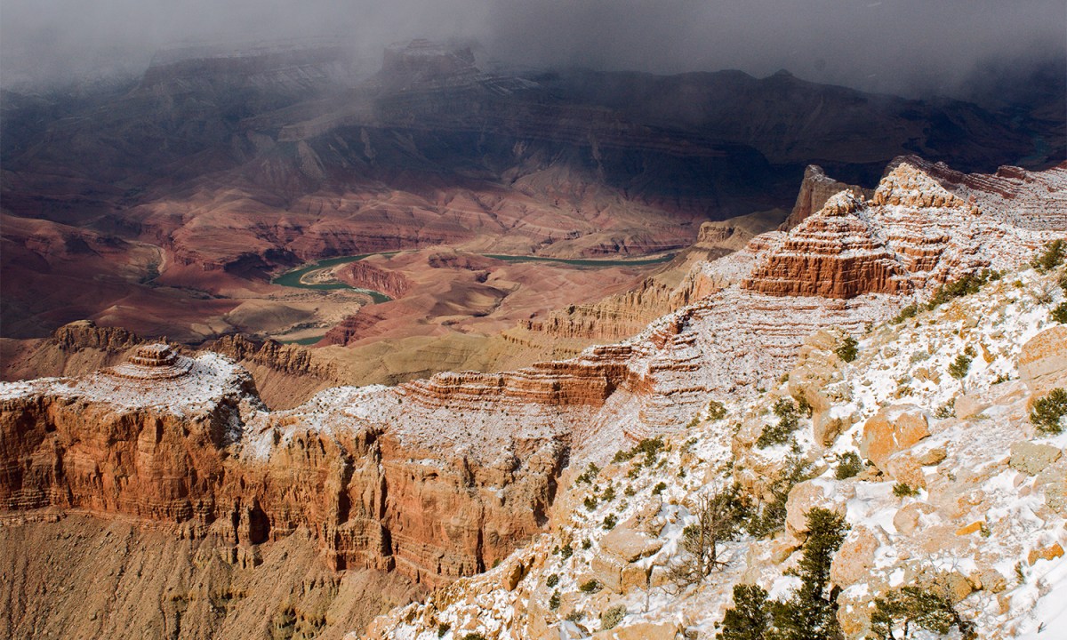 grand canyon in the winter