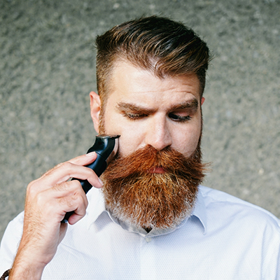 Man who maintained his beard and his mustache.