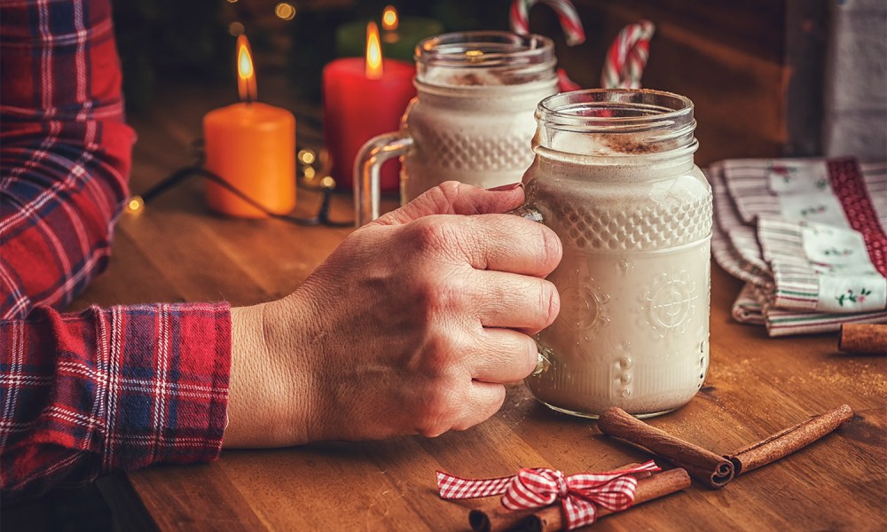 Homemade eggnog