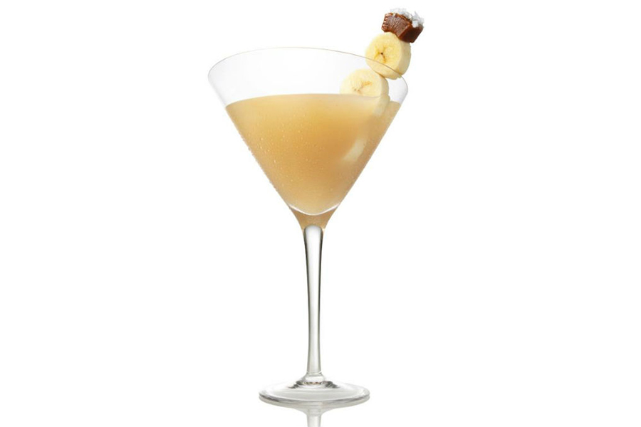 Banana snowman cocktail