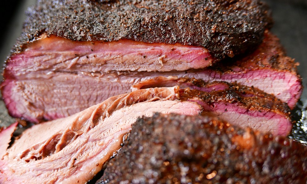 Smoked meat brisket