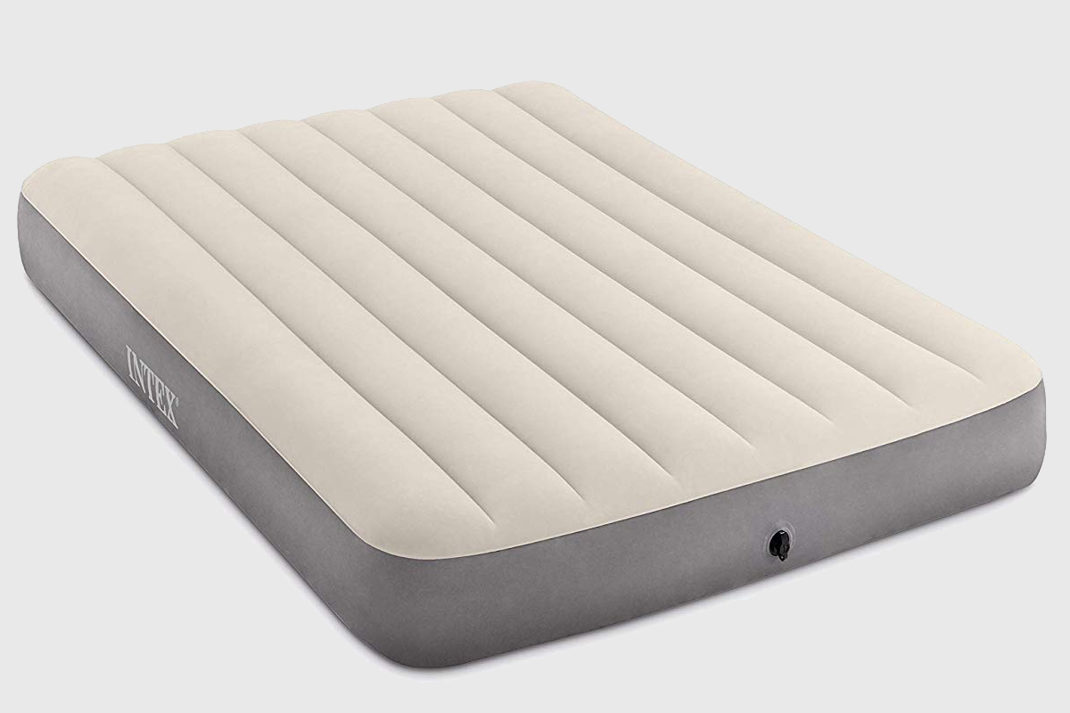 Intex Dura-Beam Standard Series Single-High Airbed isolated on a plain studio background.