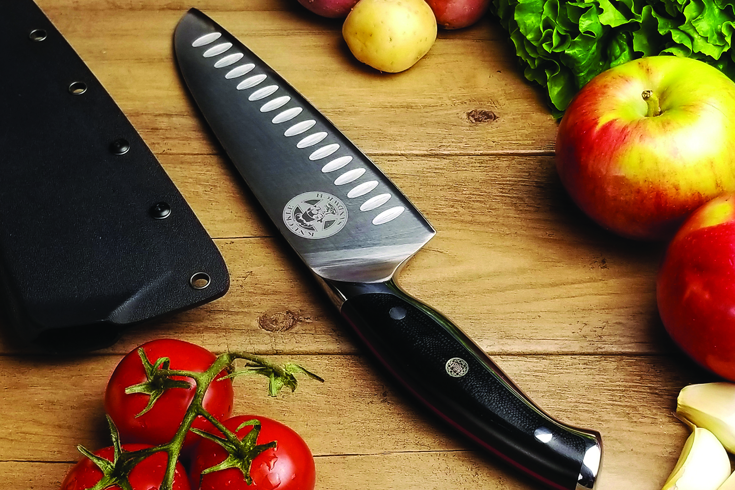 Guy Fieri Knuckle Sandwich 8 Chef's Knife - Ergo Chef Knives