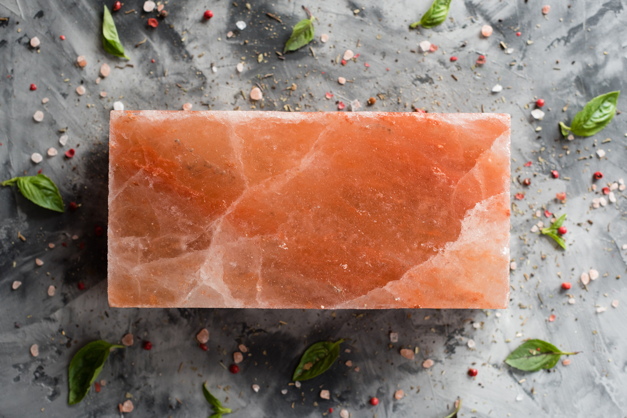 pink salt block cooking