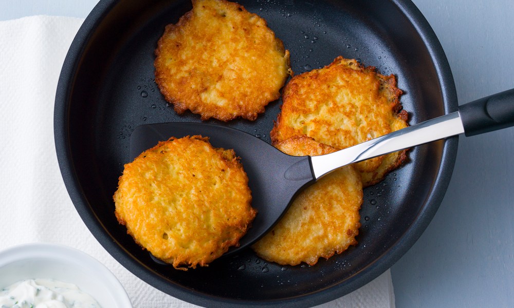 alternative thanksgiving leftovers potato pancakes