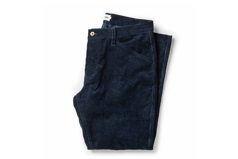 Taylor Stitch Camp Pants in Indigo Corduroy