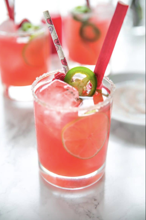 Raspberry Rhubarb Margarita