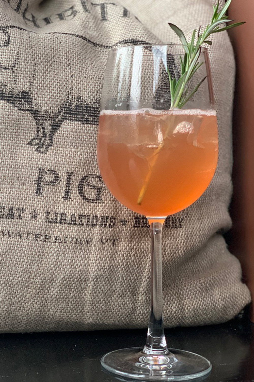 Singani Rhubarb Spritz