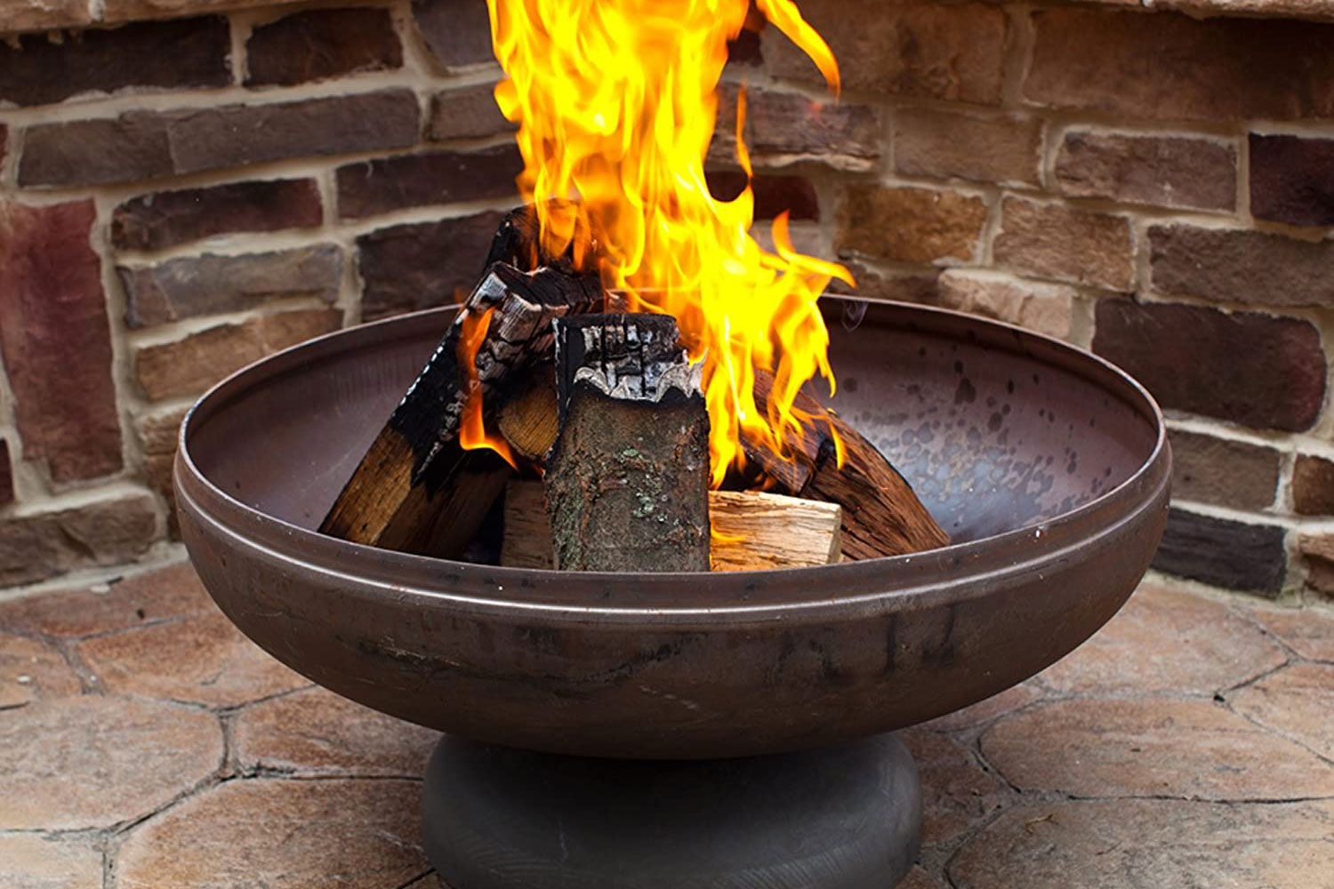 wood burning fire table