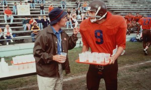 Henry Winkler (left) and Adam Sandler in The Waterboy