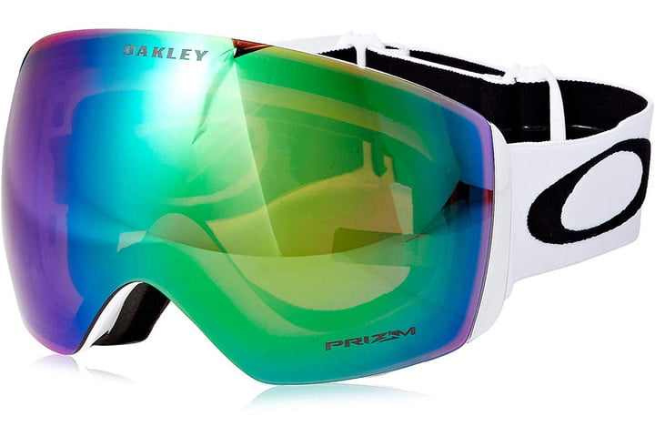 Oakley Flight Deck ski goggles on a white studio background.