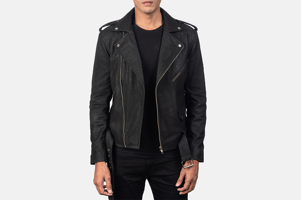 90s leather blazer! Mens XS. By the Jacket Maker.... - Depop