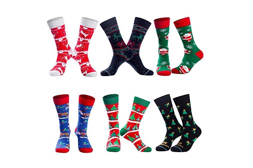 These fun Christmas socks will add a festive touch to your holiday outfit - The Manual