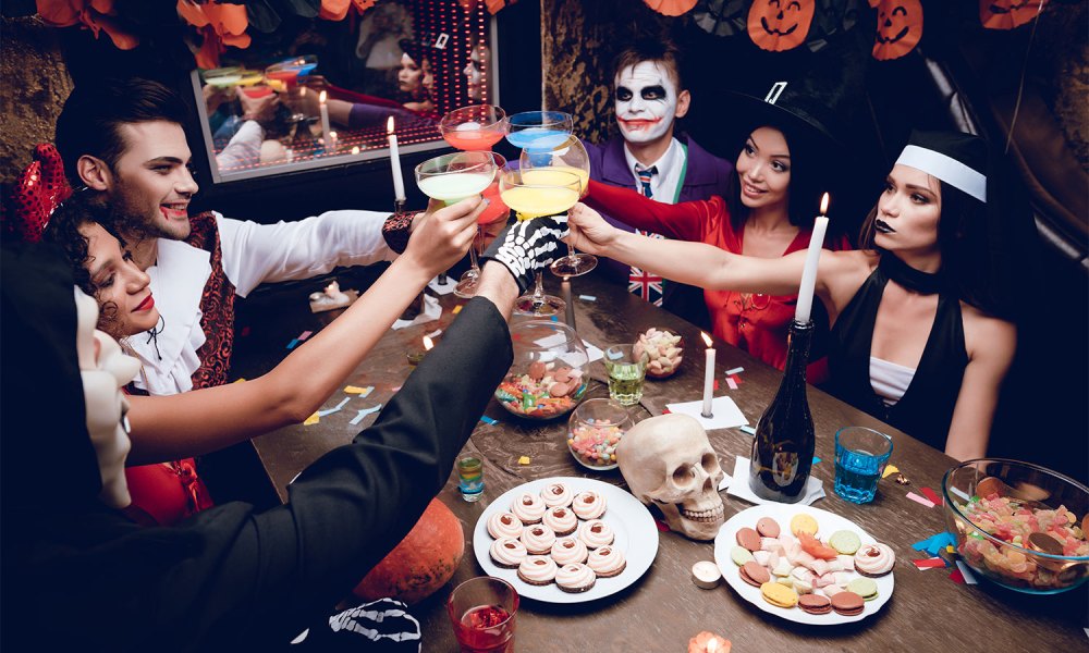 Halloween party toast.