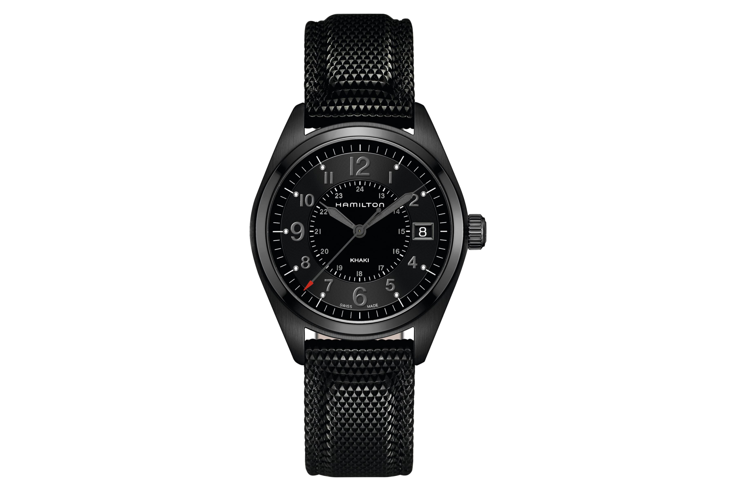 Hamilton Khaki Field Silicone Strap Watch