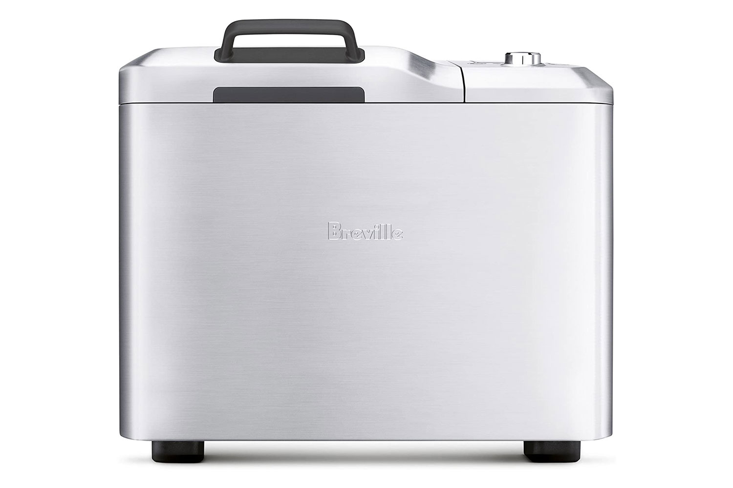 Breville Custom Loaf Breadmaker in stainless steel.