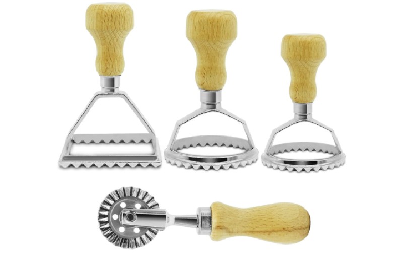 Pasta Making Kit - Aqua Ribbed Pasta Bowls - Pasta Making Set with Ravioli  Cutter & Pasta Machine 