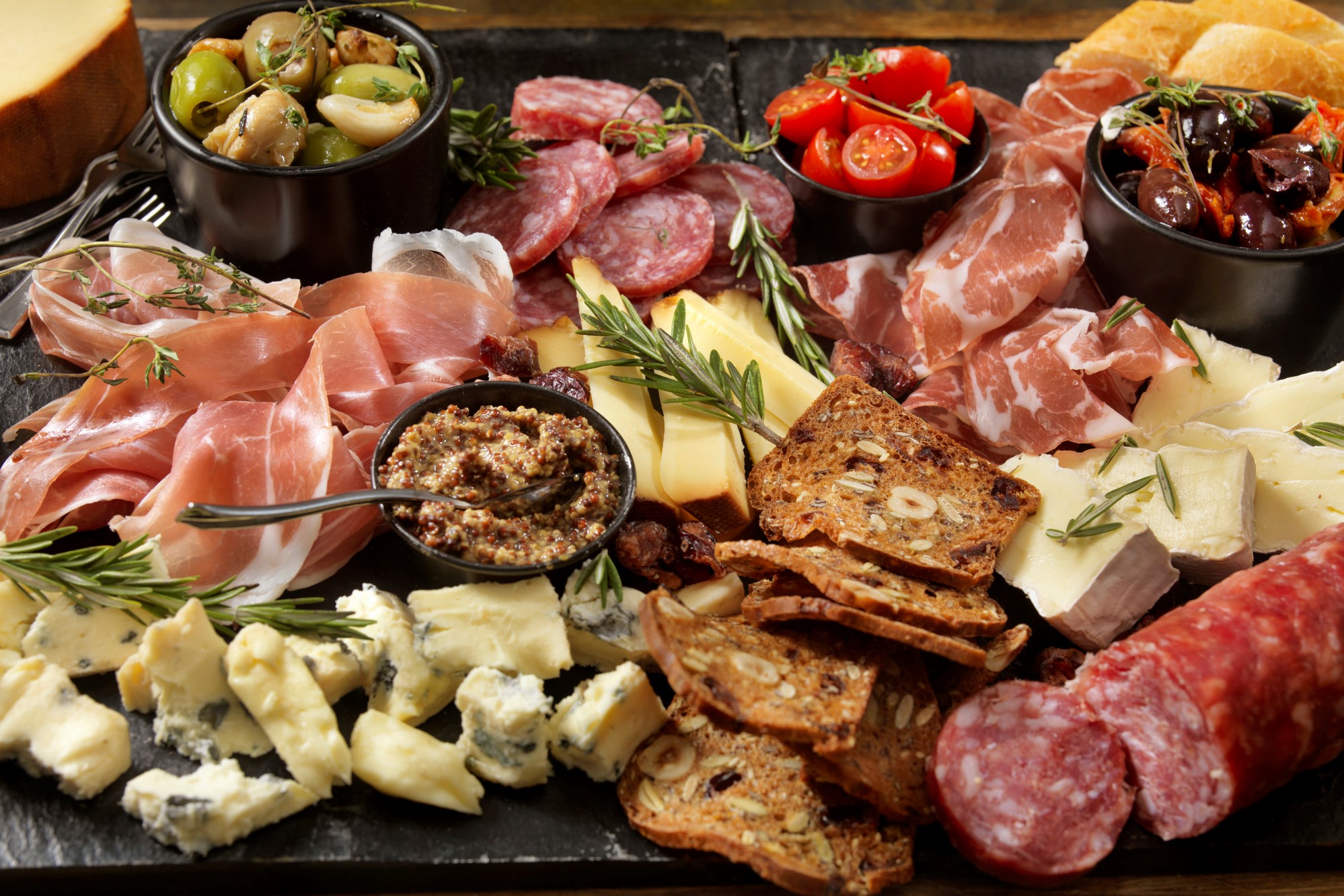 Italian-style charcuterie board