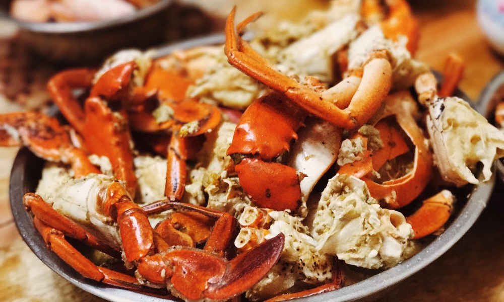 Close-up of crab legs