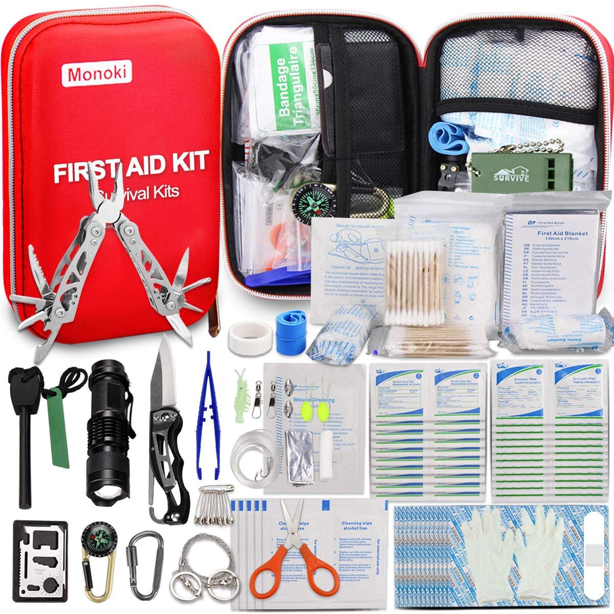 3 x Portable Travel Size First Aid Kit | Perfect for Home, Office, Car,  School, Business, Travel, Hiking, Hunting, and Outdoors