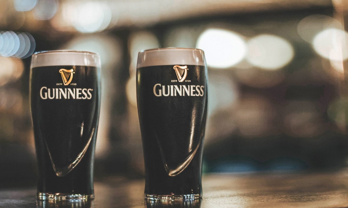 A pair of Guinness pints