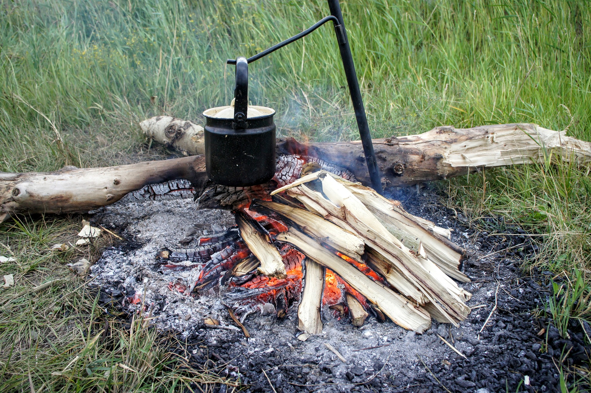 dutch oven over campfire