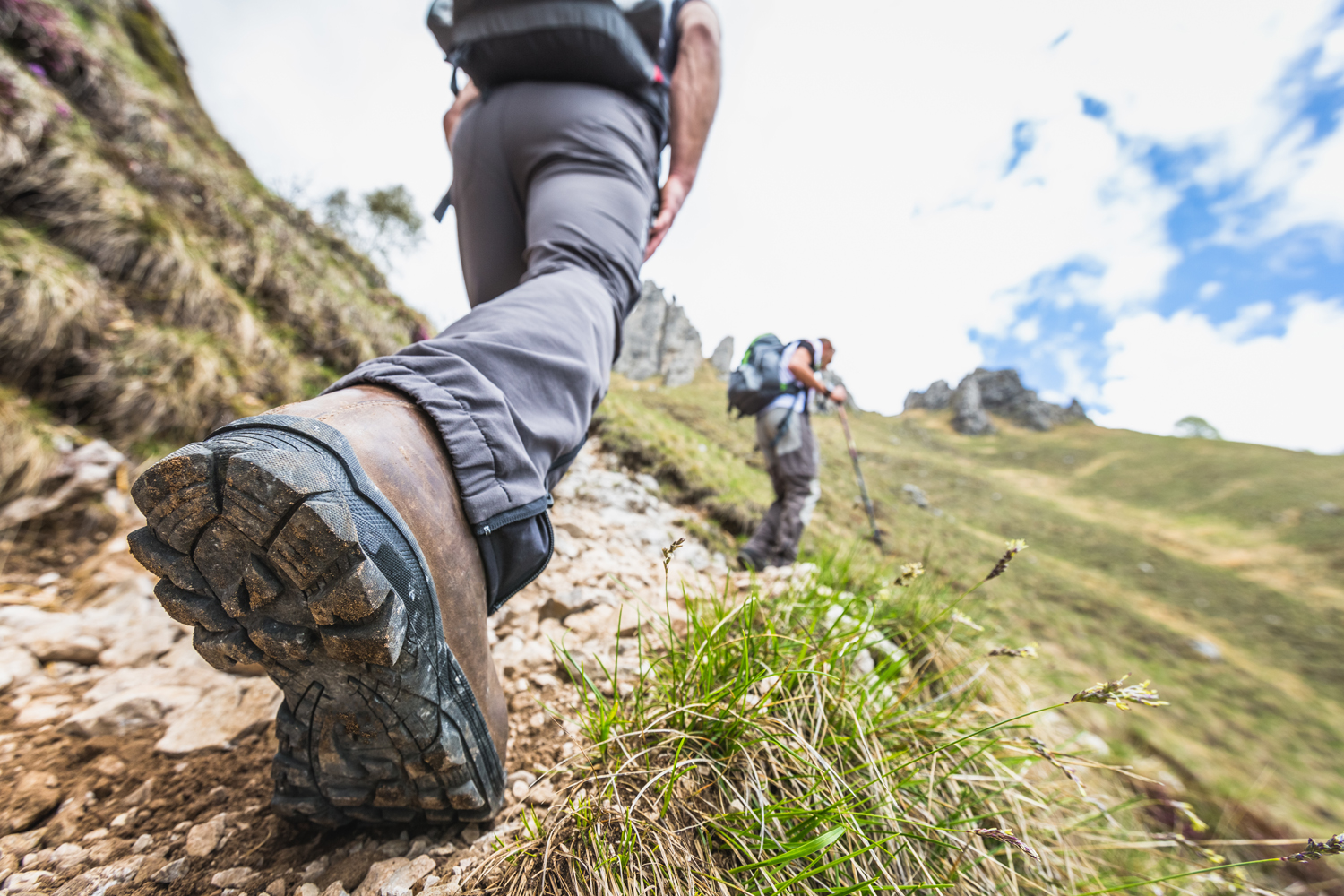 Long hot sale hiking boots