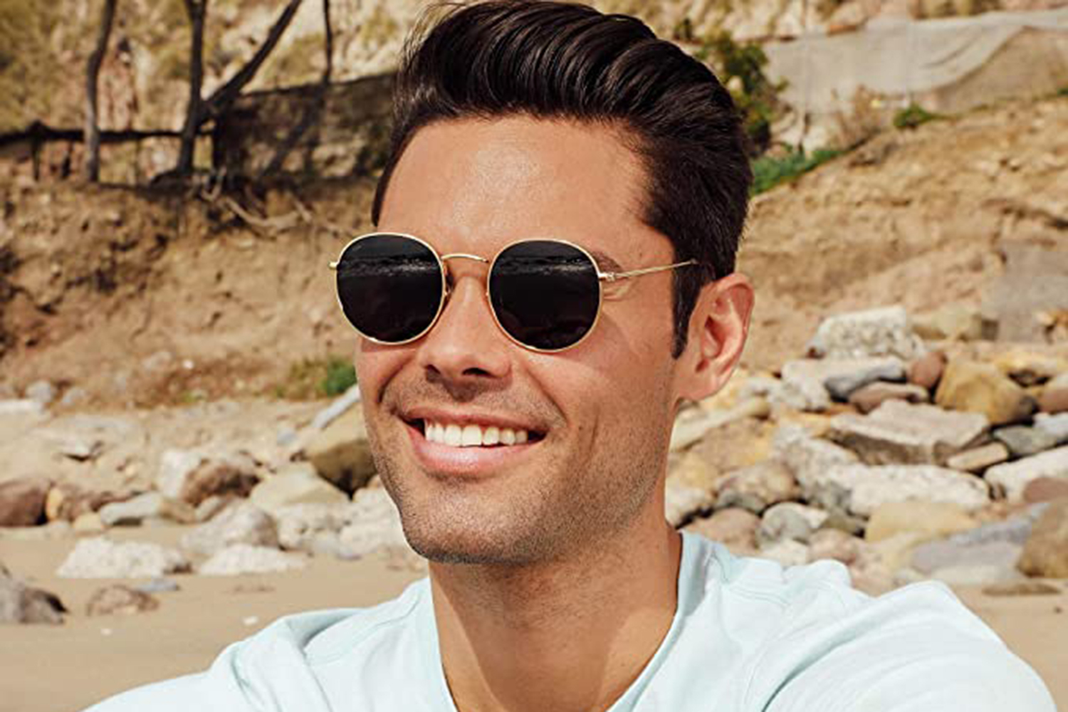 ray ban men's circle sunglasses