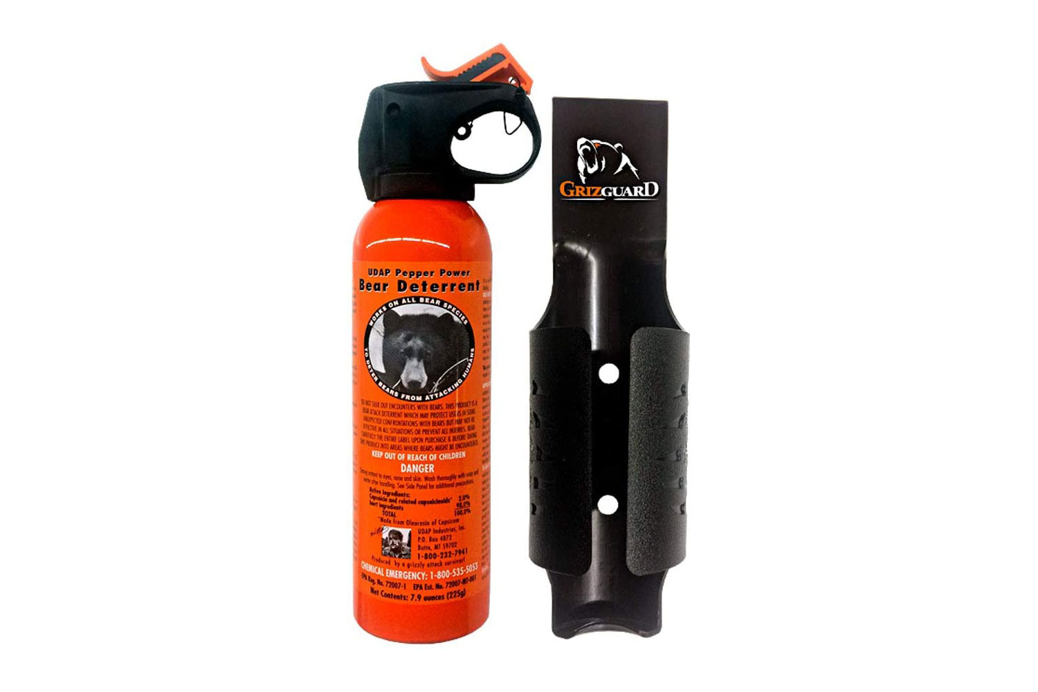 Udap Bear Spray with Griz Guard Holster