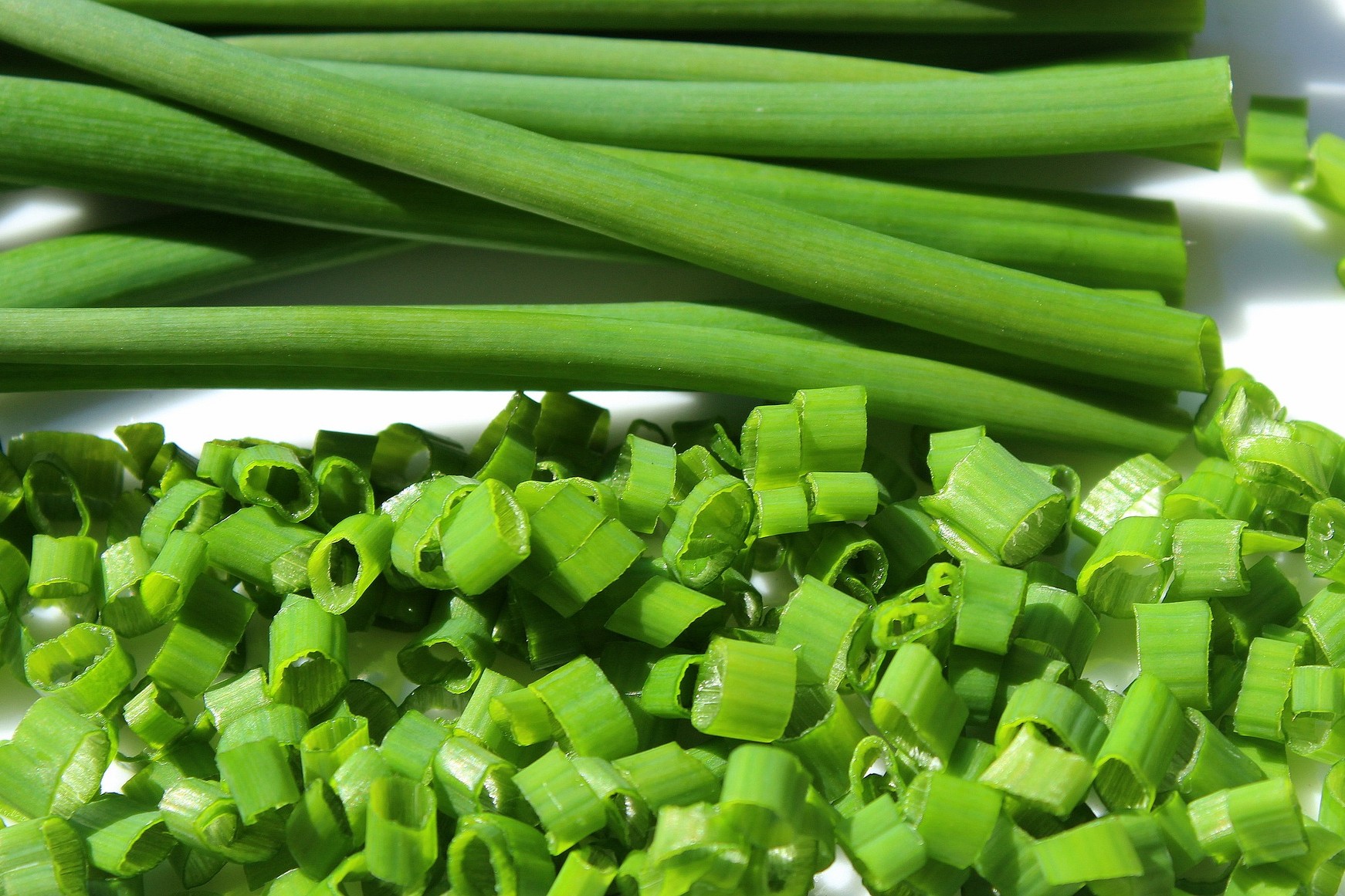 Chives and scallions