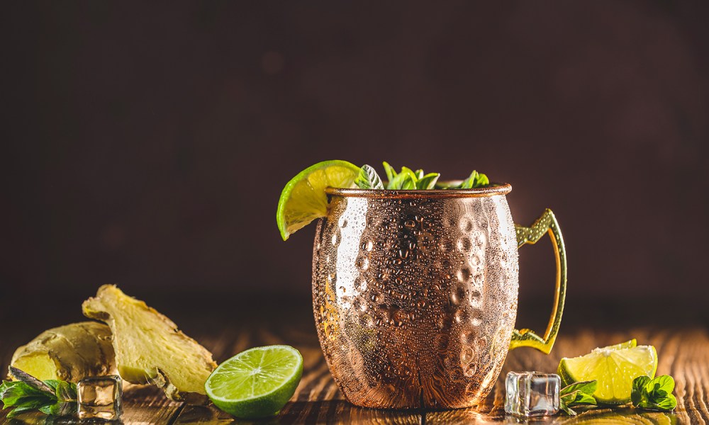 Frozen Moscow Mule cocktail