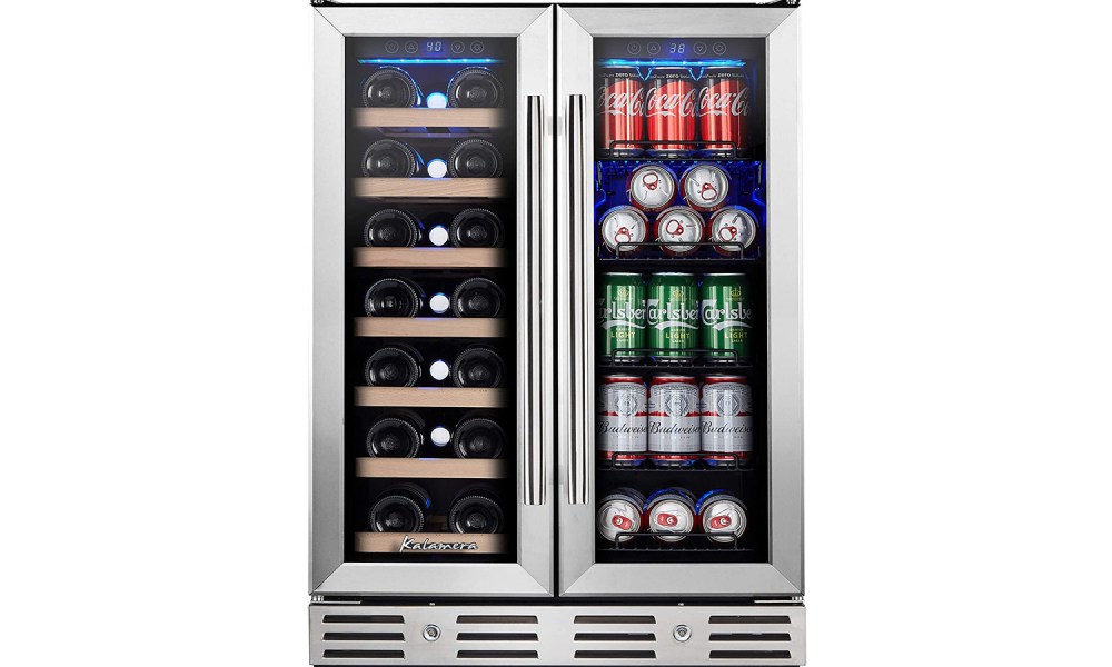 Kalamera 24-Inch Dual-Zone Beverage and Wine Cooler