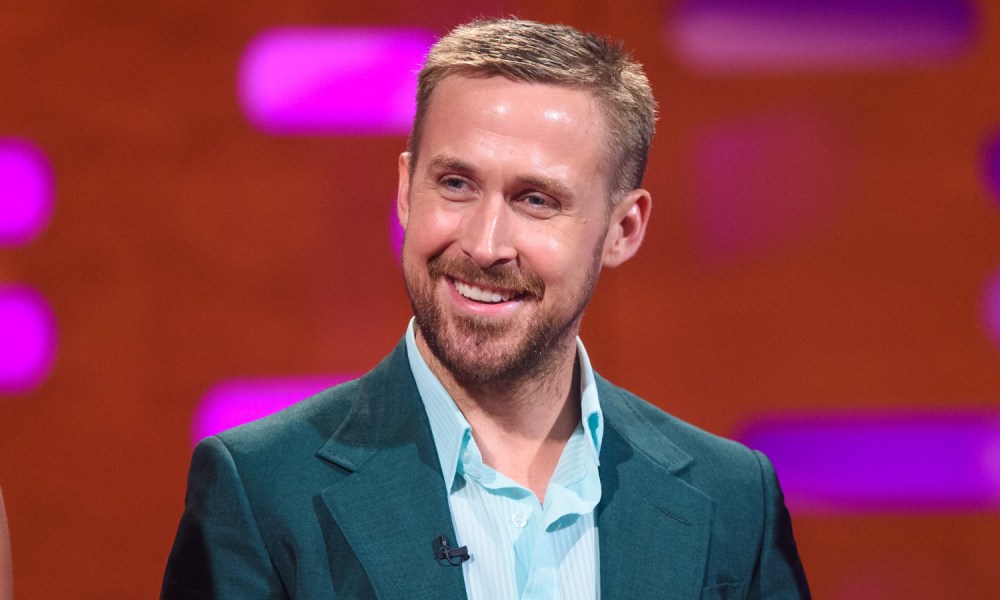 Ryan Gosling during the filming of the Graham Norton Show