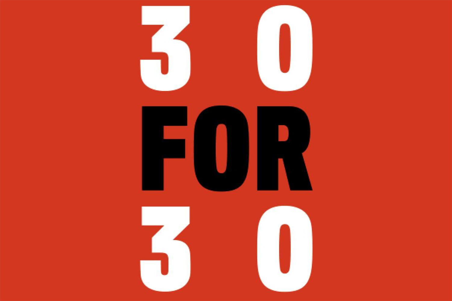 30 for 30 sport documentary series logo for ESPN on red background.