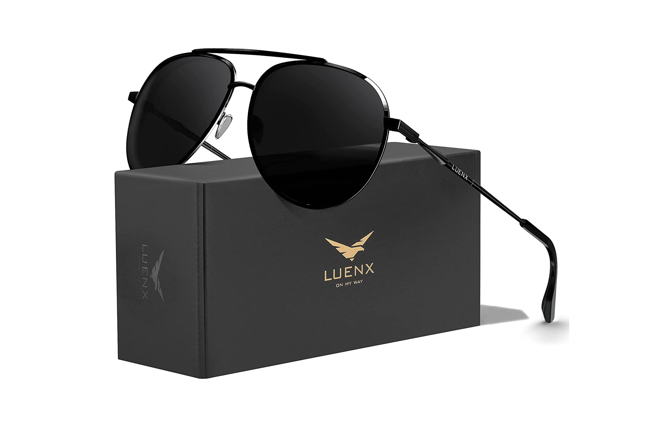 LNXPRO™ Polarized Aviator Sunglasses | Men's UV400 Retro Rectangular P -  EliteDealsOutlet