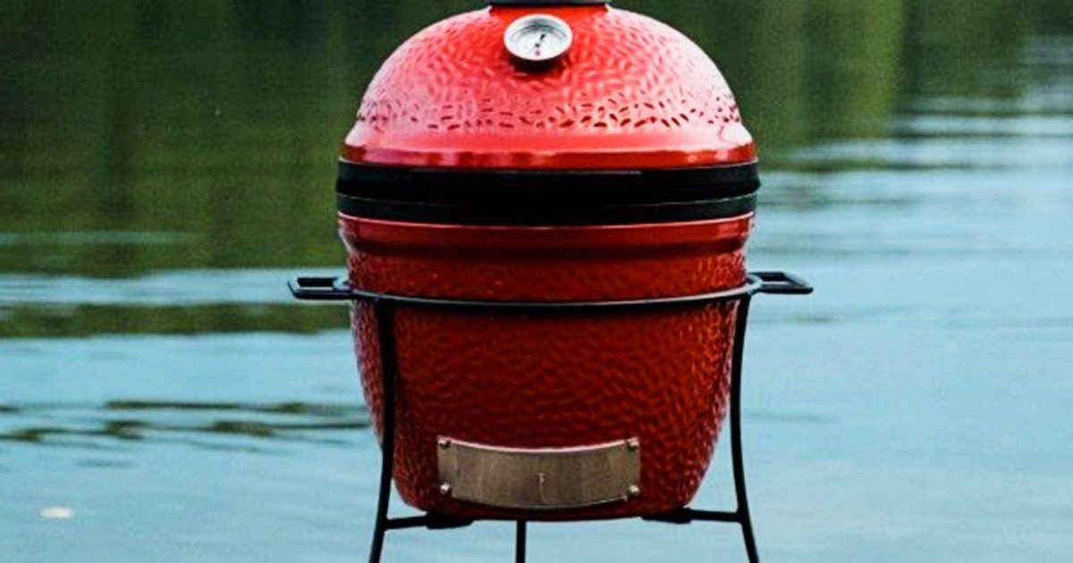 Pit Stop, Portable Charcoal Grill Red