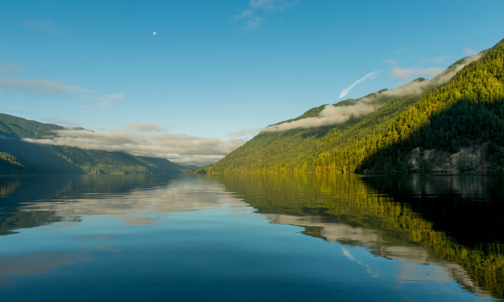 A view of Lake Crescent at the Olympic National Park.