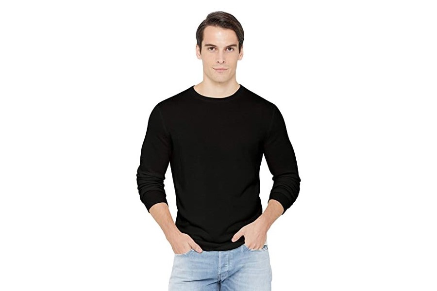 Men's v neck top sweater no undershirt