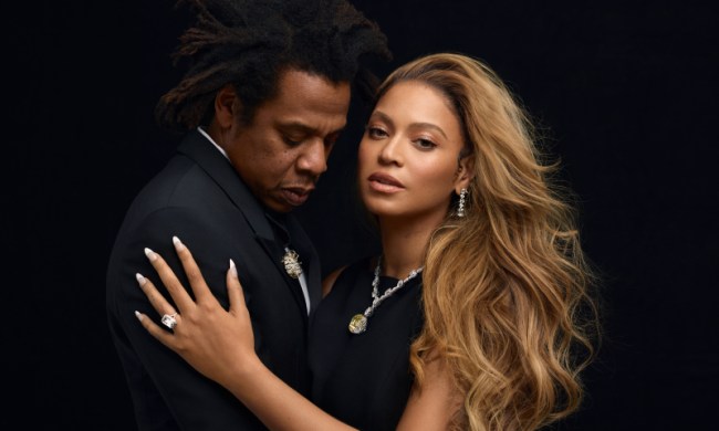 Jay-Z and Beyoncé — all "About Love" and Tiffany & Co. bling.